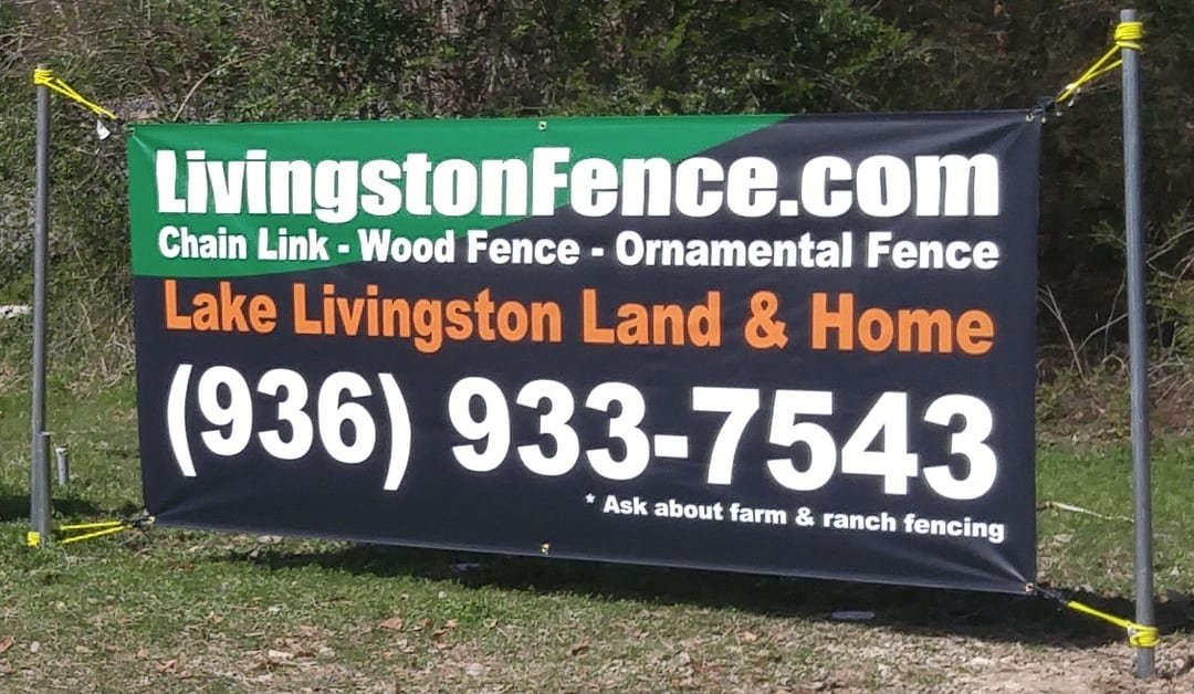 Texas Rural Fence company sign
