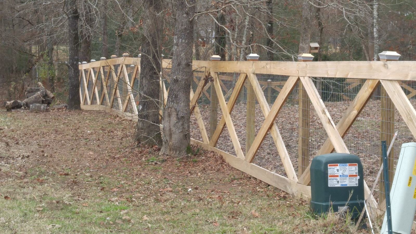 Automatic gate opener installation detail